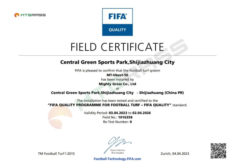 certificado fifa 50mm