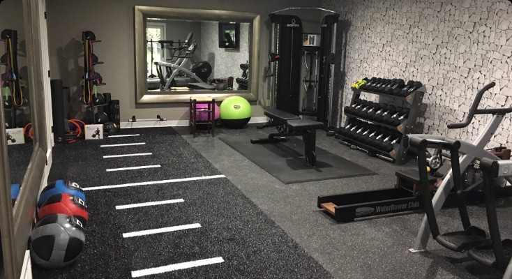 home gym turf roll