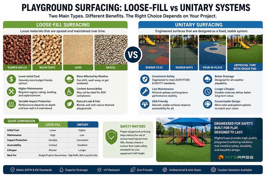 choose different types of playground surfacing