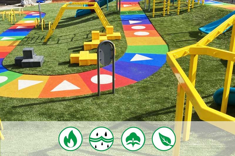 artificial grass for parks playgrounds