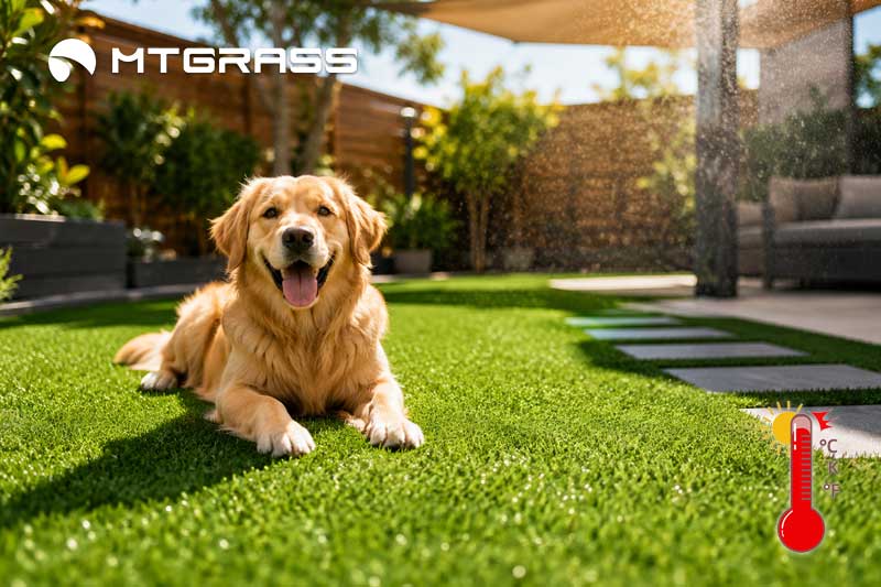 artificial pet turf get too hot for dogs