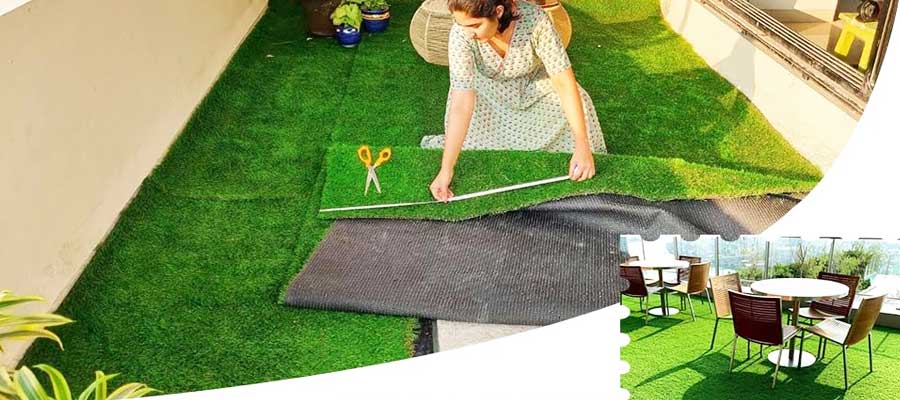 install artificial turf for balcony