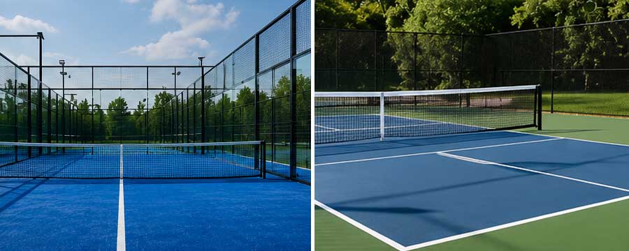padel and pickleball court