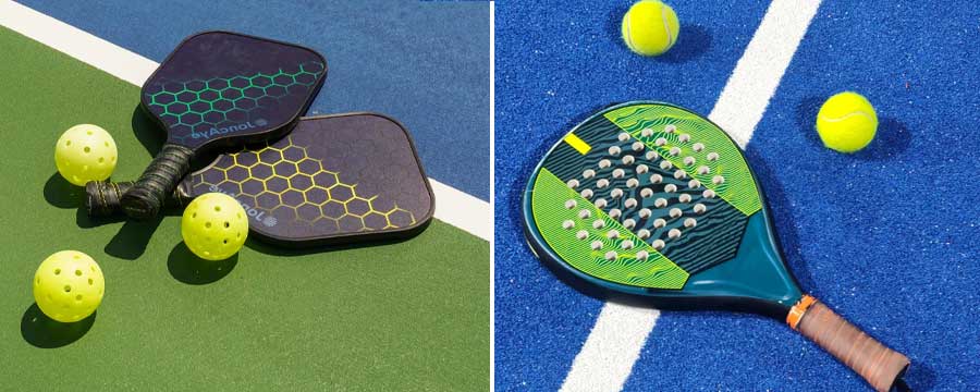 padel vs pickleball equipment