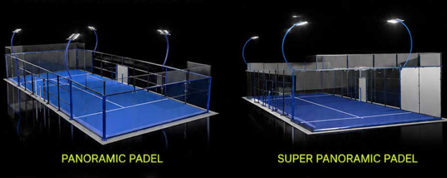 panoramic padel court