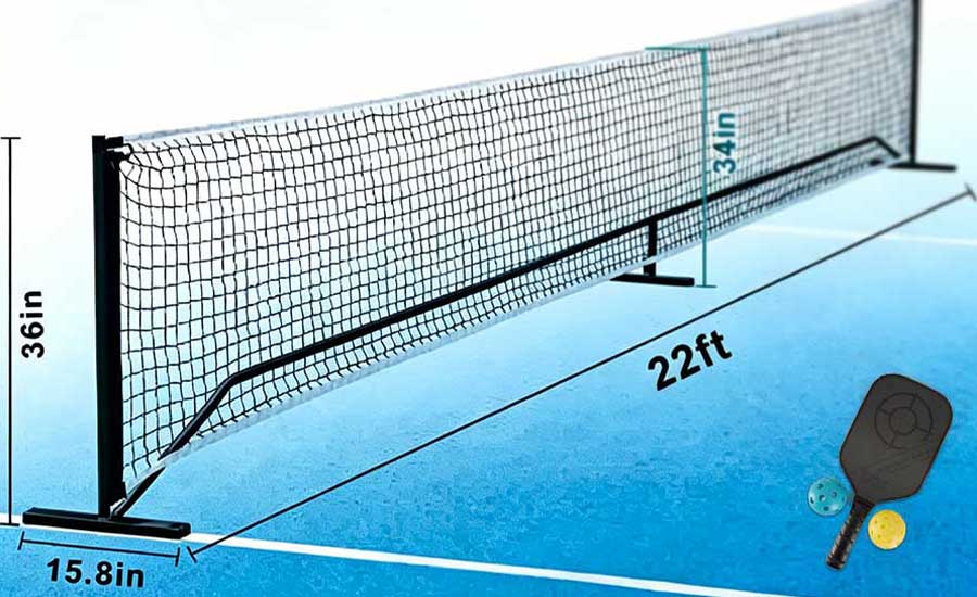 pickleball net dimensions