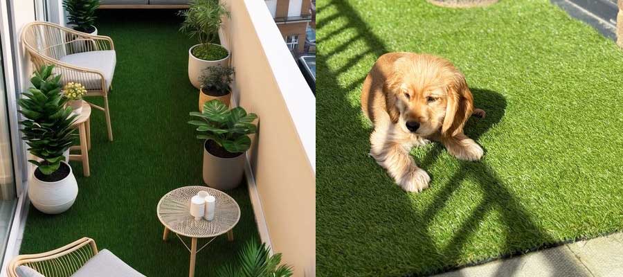 soft artificial grass for balcony