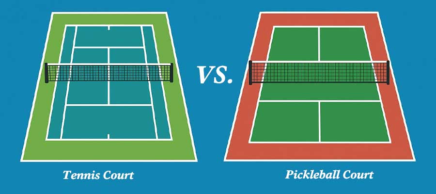tennis vs pickleball court