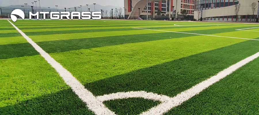 synthetic turf soccer field