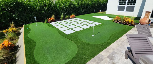 diy golf putting green turf