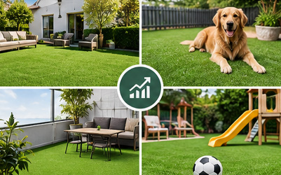 synthetic grass application